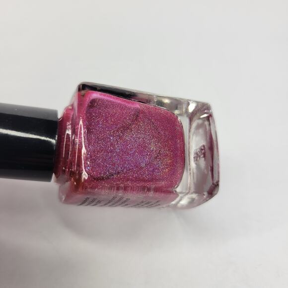 Cirque Nail Polish "Powwow" NEW Pink Glitter Shimmer Holo Iridescent Lacquer - Picture 6 of 8